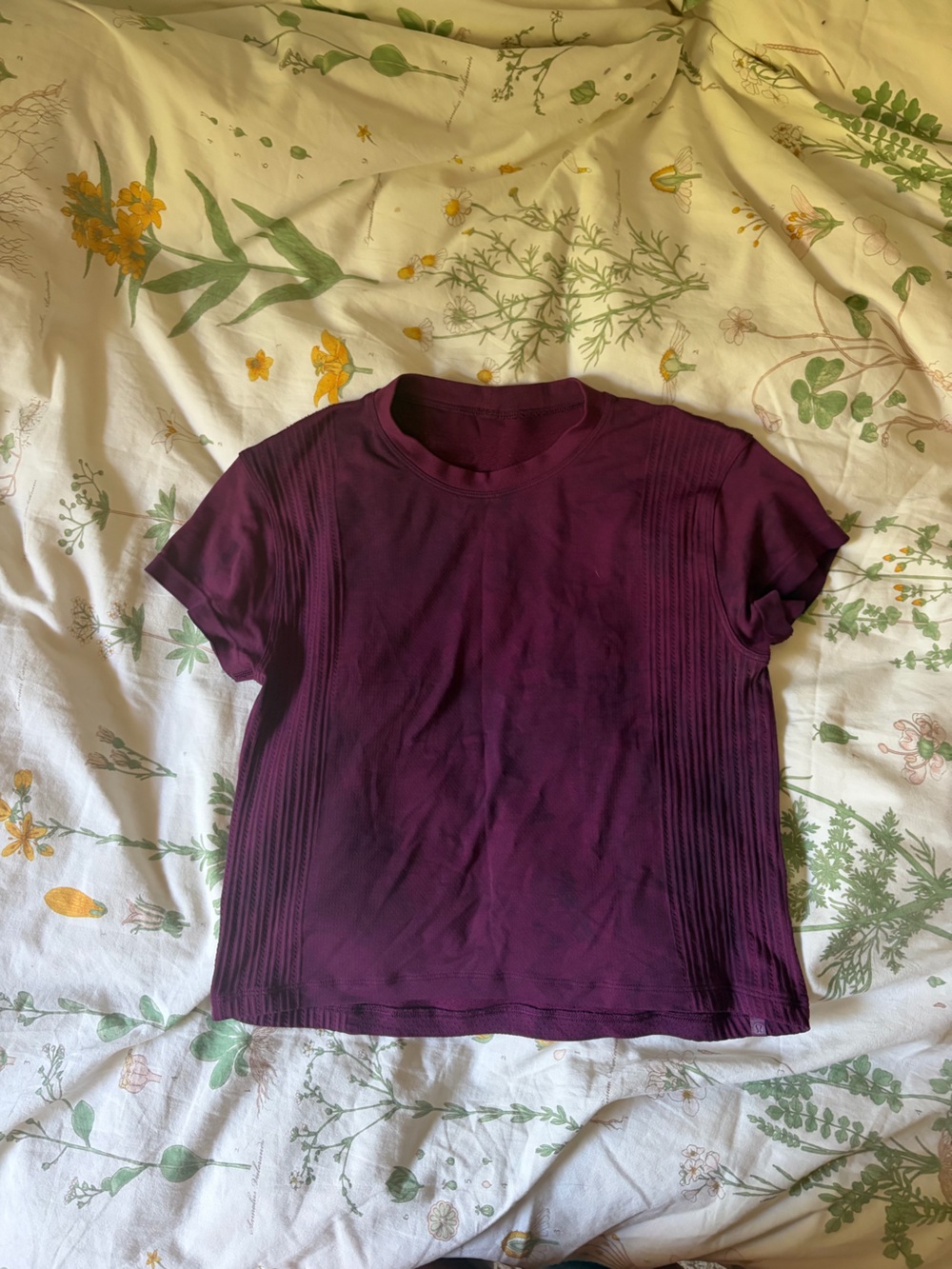 lululemon athletica Short-Sleeve Ribbed Crew Top - Plum